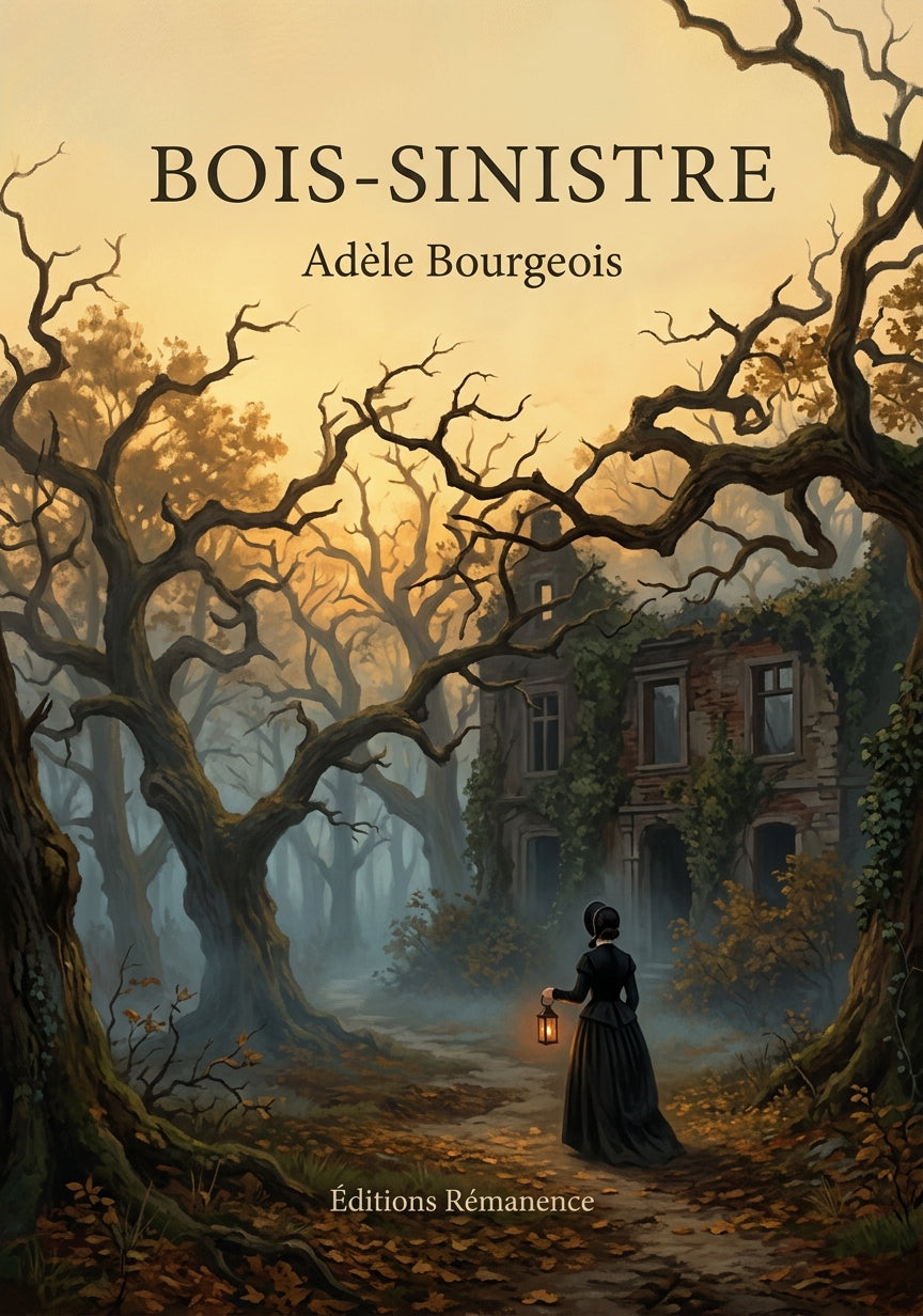 Livre Bois-Sinistre par Adèle Bourgeois - Couverture - Editions Remanence