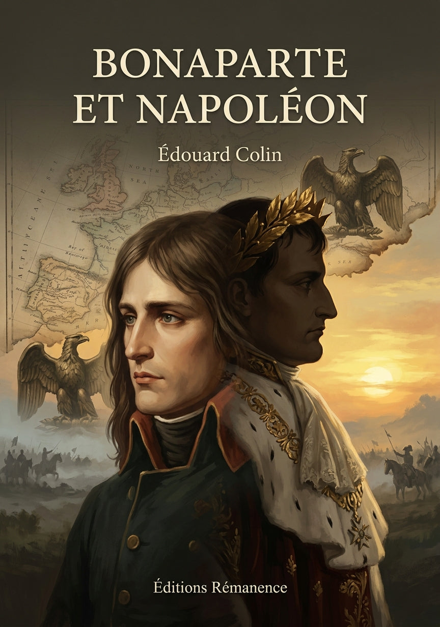 Livre Bonaparte et Napoléon par Édouard Colin - Couverture - Editions Remanence
