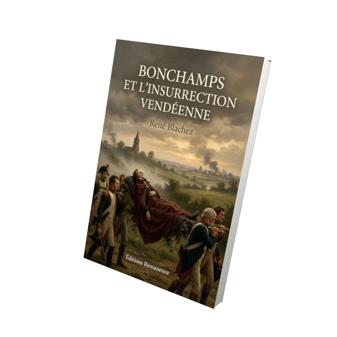 Livre Bonchamps et l'insurrection vendéenne - René Blachez - Vue 3D - Editions Remanence