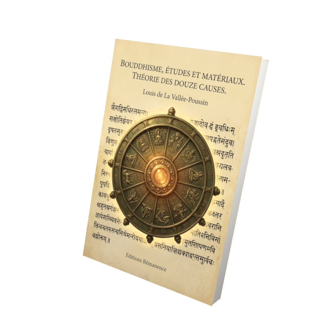 Livre Bouddhisme, études et matériaux. Théorie des douze causes. par Louis de La Vallée-Poussin - Vue 3D - Editions Remanence