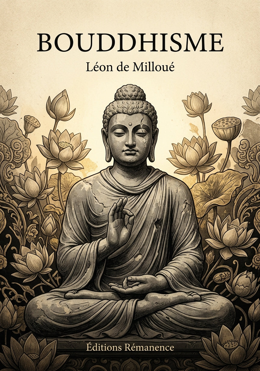Livre Bouddhisme par Léon de Milloué - Couverture - Editions Remanence