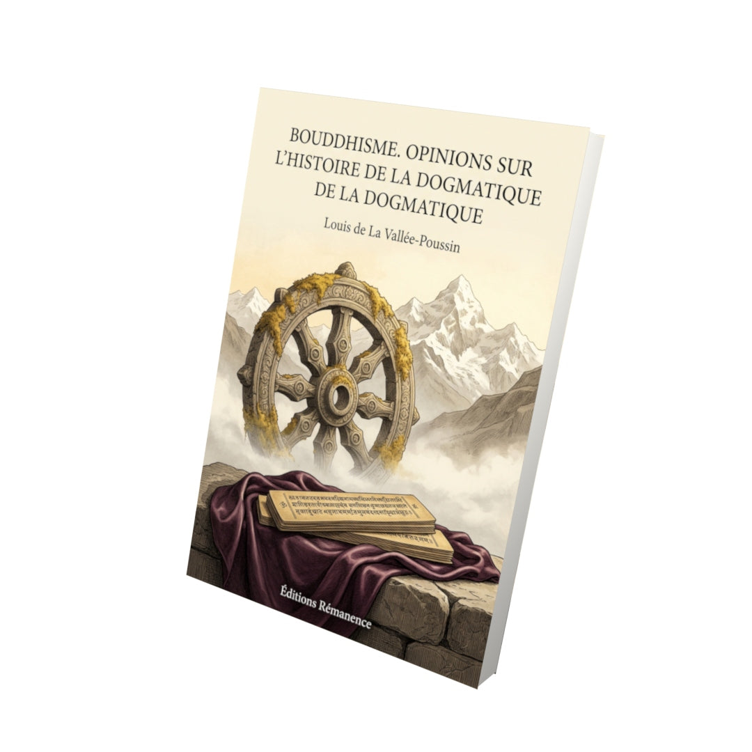 Livre Bouddhisme. Opinions sur l’histoire de la dogmatique par Louis de La Vallée-Poussin - Vue 3D - Editions Remanence