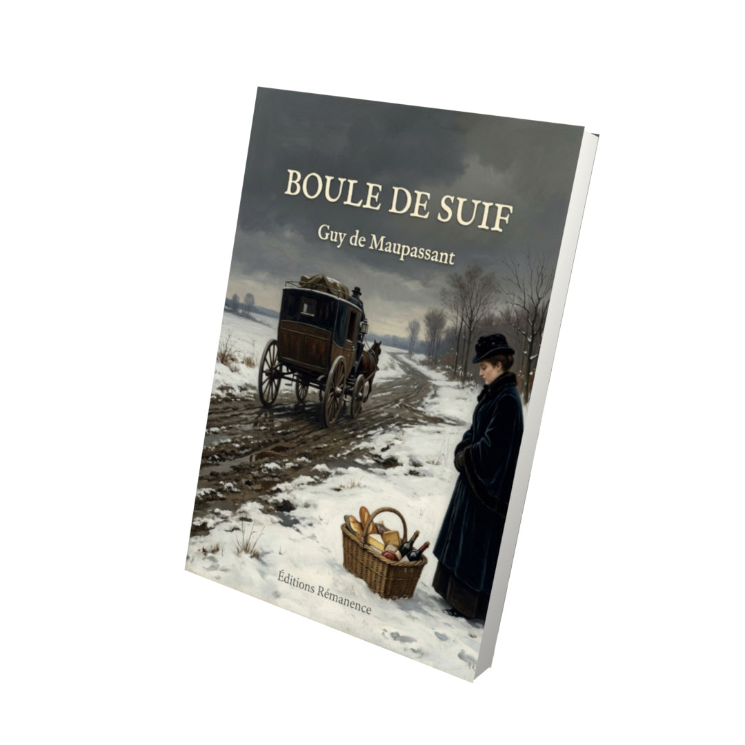 Livre Boule de Suif par Guy de Maupassant - Vue 3D - Editions Remanence