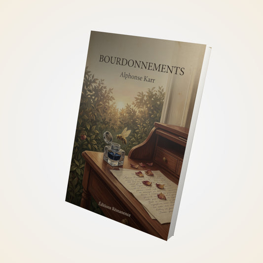 Livre Bourdonnements - Alphonse Karr - Couverture 3D