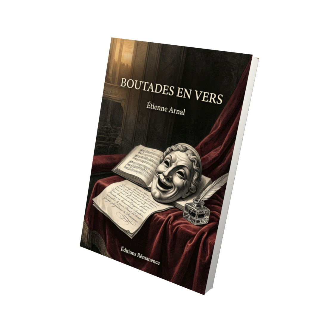 Livre Boutades en vers par Étienne Arnal - Vue 3D - Editions Remanence