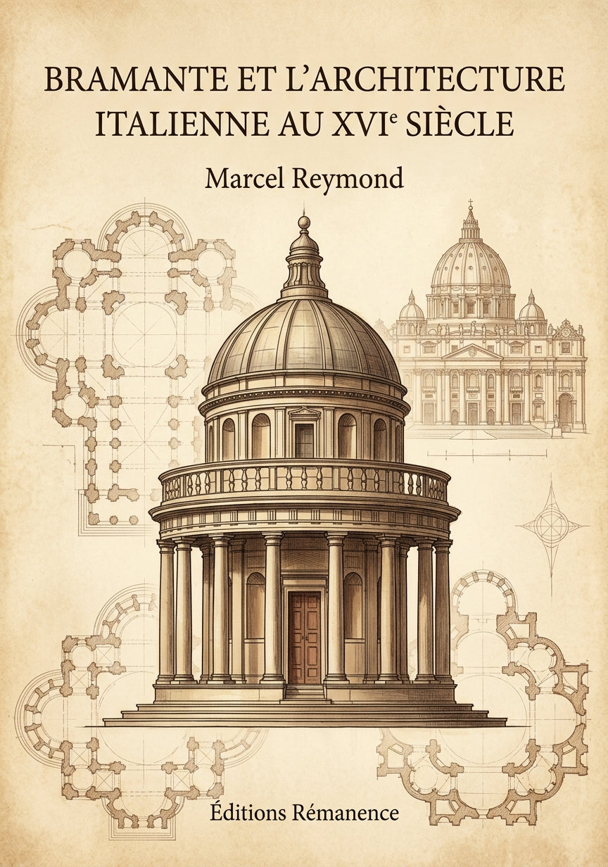 Livre Bramante et l’Architecture italienne au XVI siècle par Marcel Reymond - Couverture - Editions Remanence