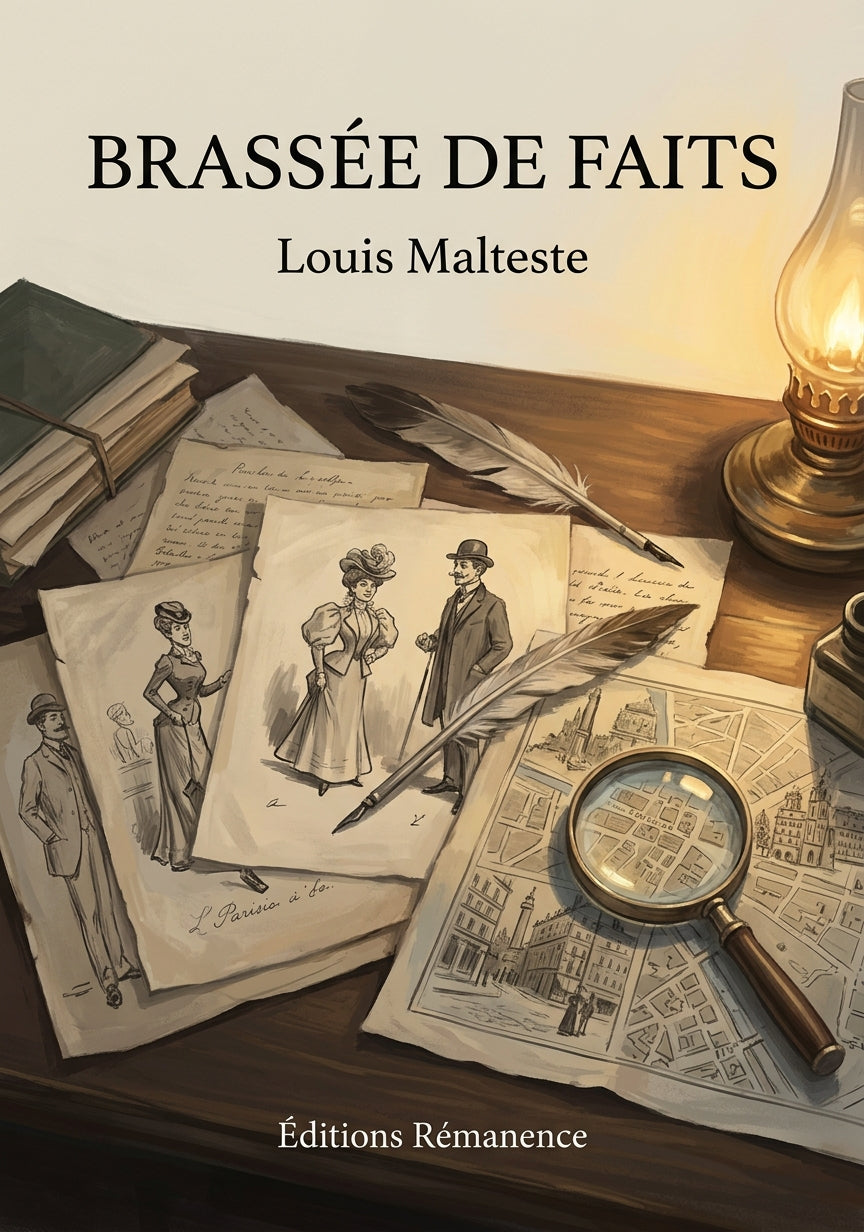 Livre Brassée de faits par Louis Malteste - Couverture - Editions Remanence