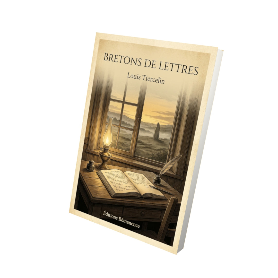 Livre Bretons de Lettres par Louis Tiercelin - Vue 3D - Editions Remanence