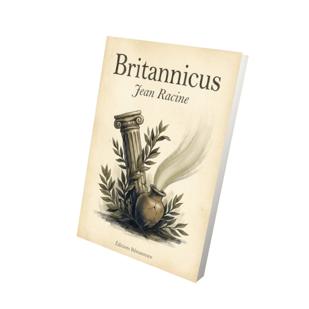Livre Britannicus – Jean Racine - Vue 3D - Editions Remanence