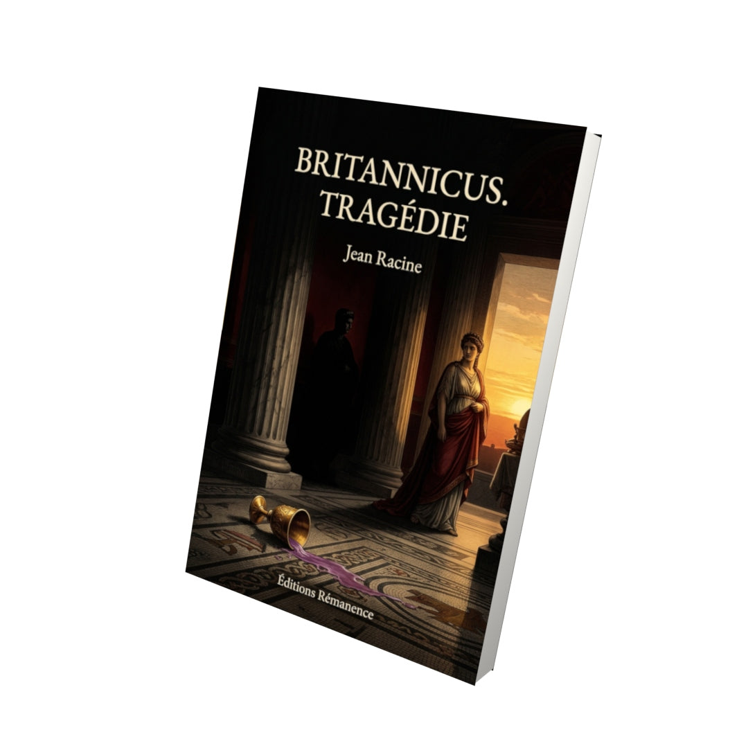 Livre Britannicus. Tragédie par Jean Racine - Vue 3D - Editions Remanence