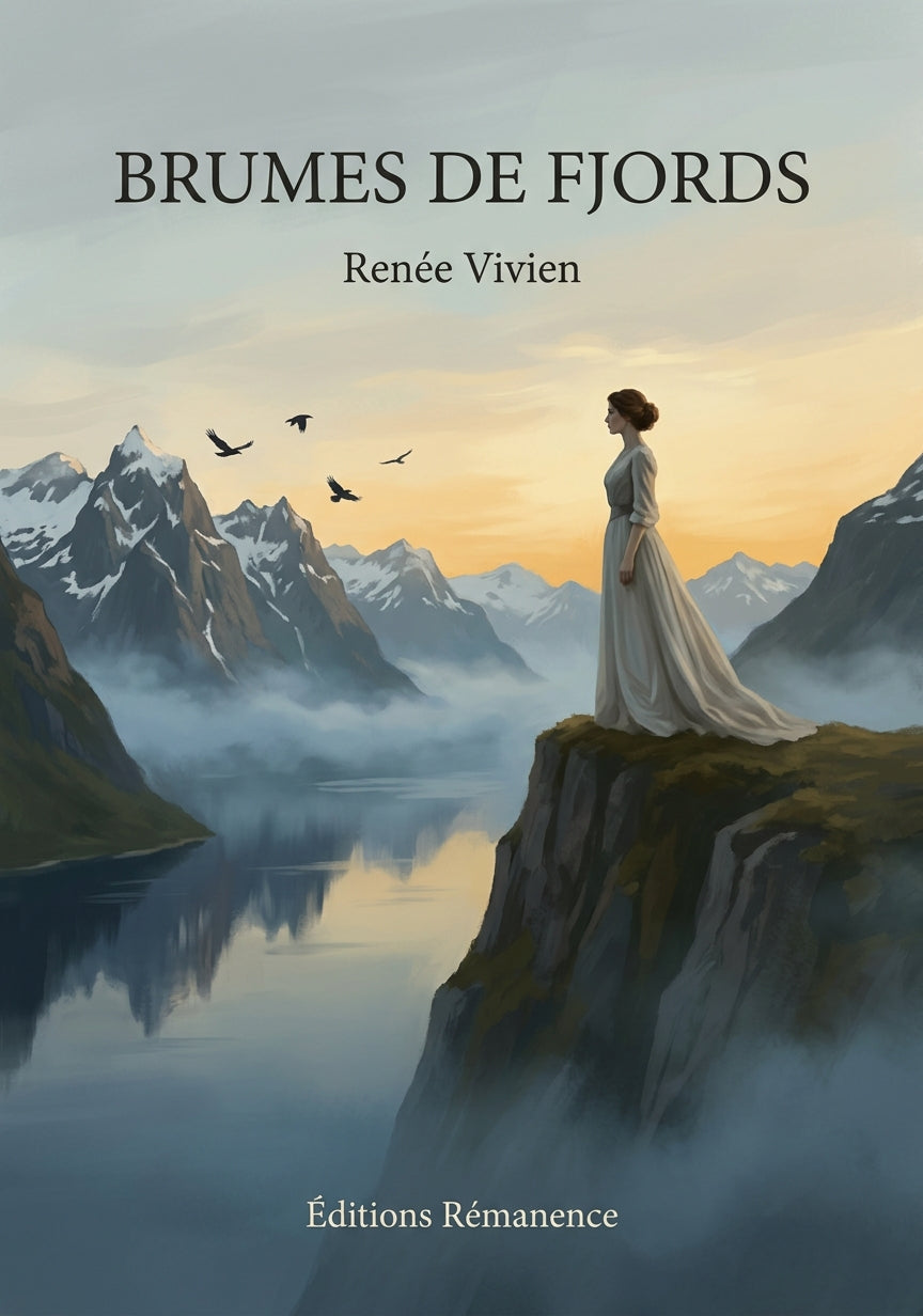 Livre Brumes de fjords par Renée Vivien - Couverture - Editions Remanence
