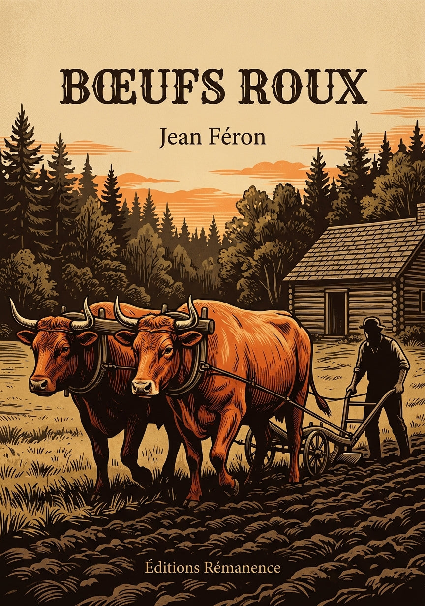 Livre Bœufs roux par Jean Féron - Couverture - Editions Remanence