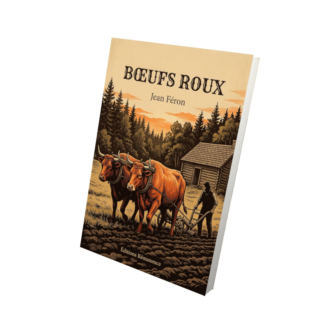 Livre Bœufs roux par Jean Féron - Vue 3D - Editions Remanence
