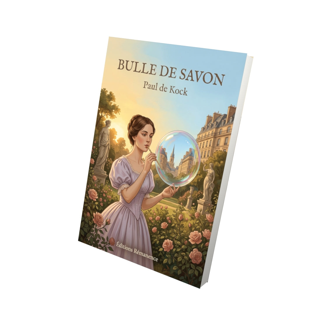 Livre Bulle de savon par Paul de Kock - Vue 3D - Editions Remanence