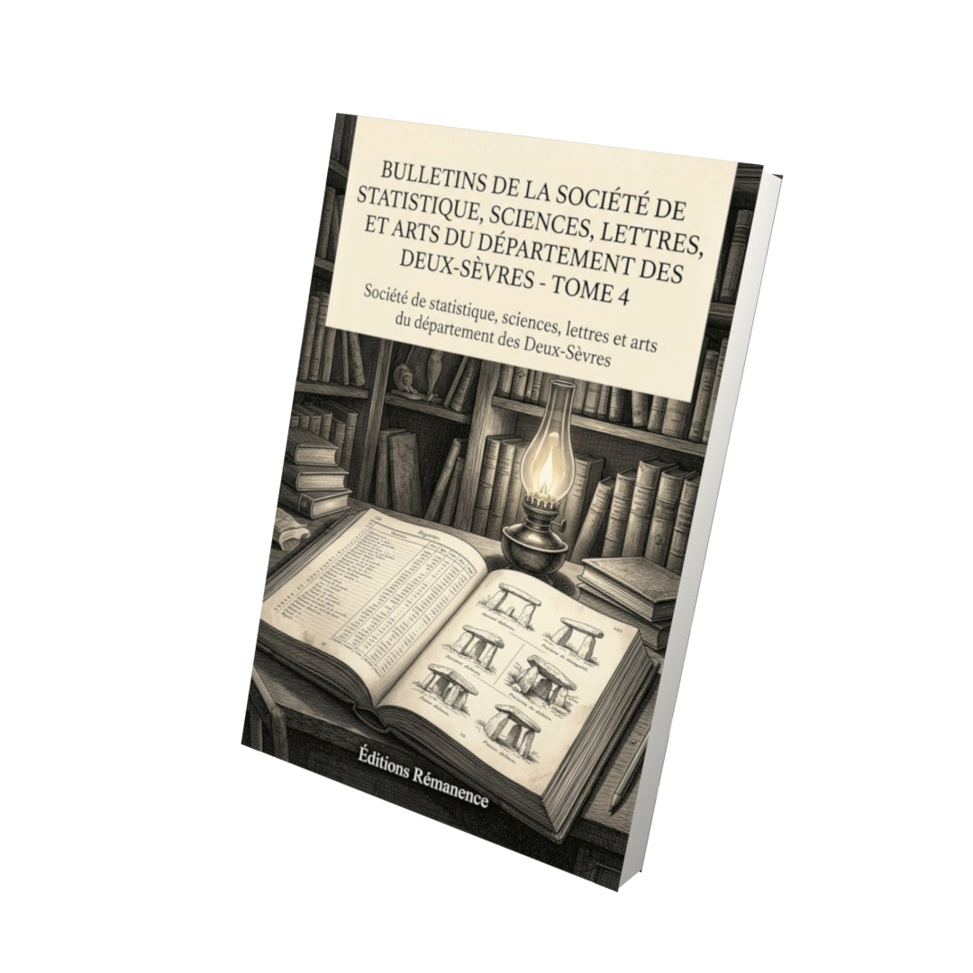 Livre Bulletins de la Société de statistique, sciences, lettres, et arts du département des Deux-Sèvres - Tome 4 par Société de statistique, sciences, lettres et arts du département des Deux-Sèvres - Vue 3D - Editions Remanence