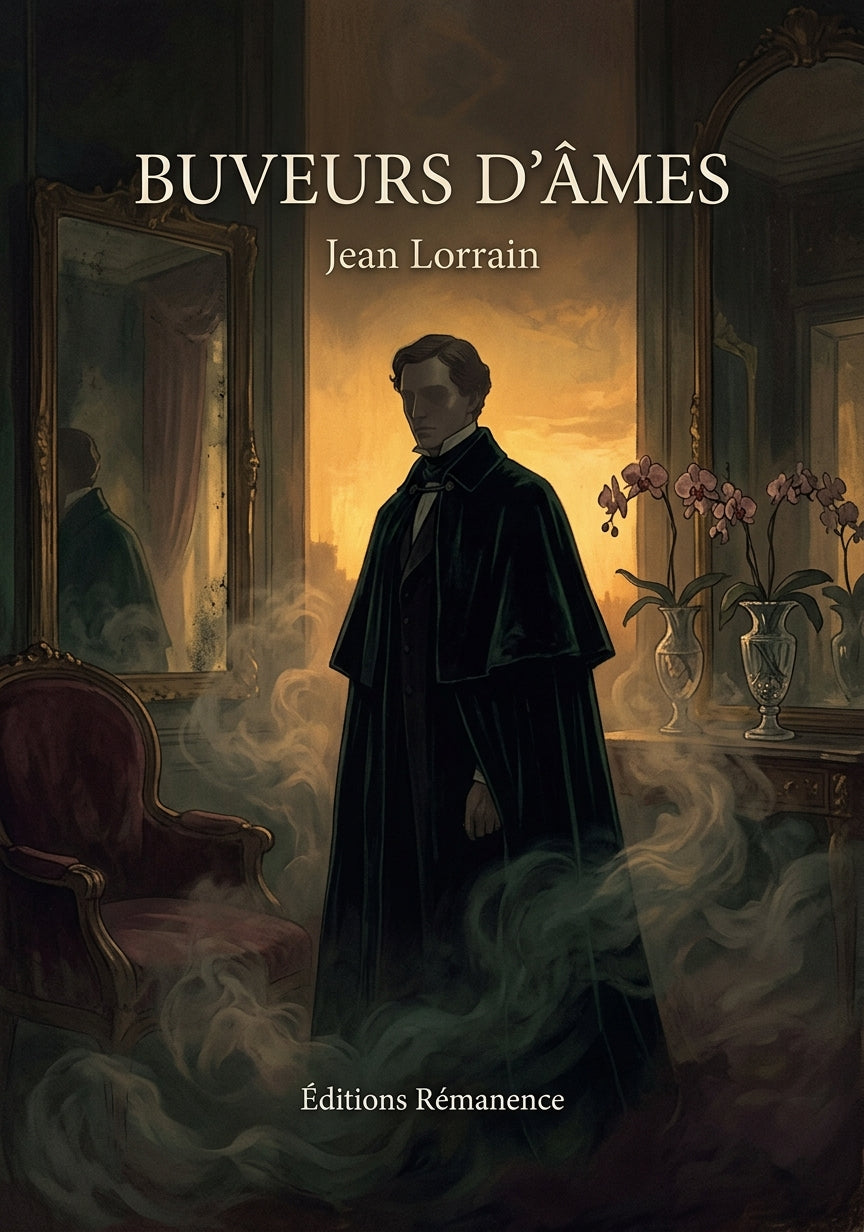 Livre Buveurs d’âmes par Jean Lorrain - Couverture - Editions Remanence
