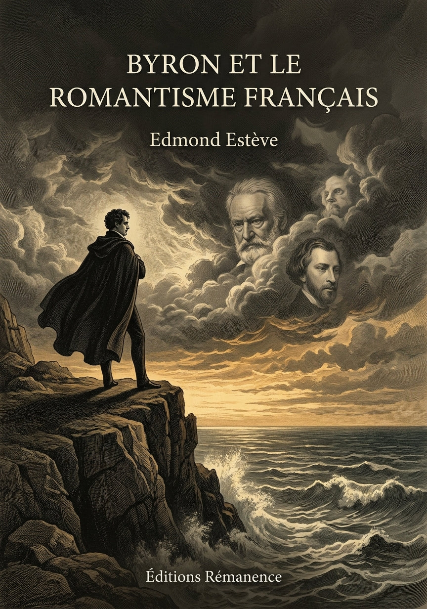 Livre Byron et le Romantisme français par Edmond Estève - Couverture - Editions Remanence