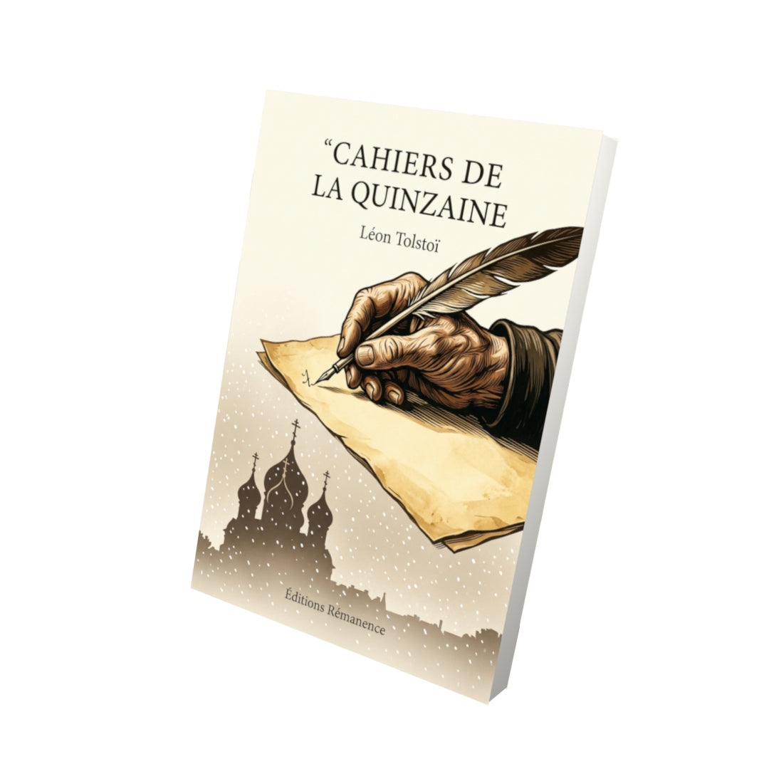 Livre Cahiers de la Quinzaine par Léon Tolstoï - Vue 3D - Editions Remanence