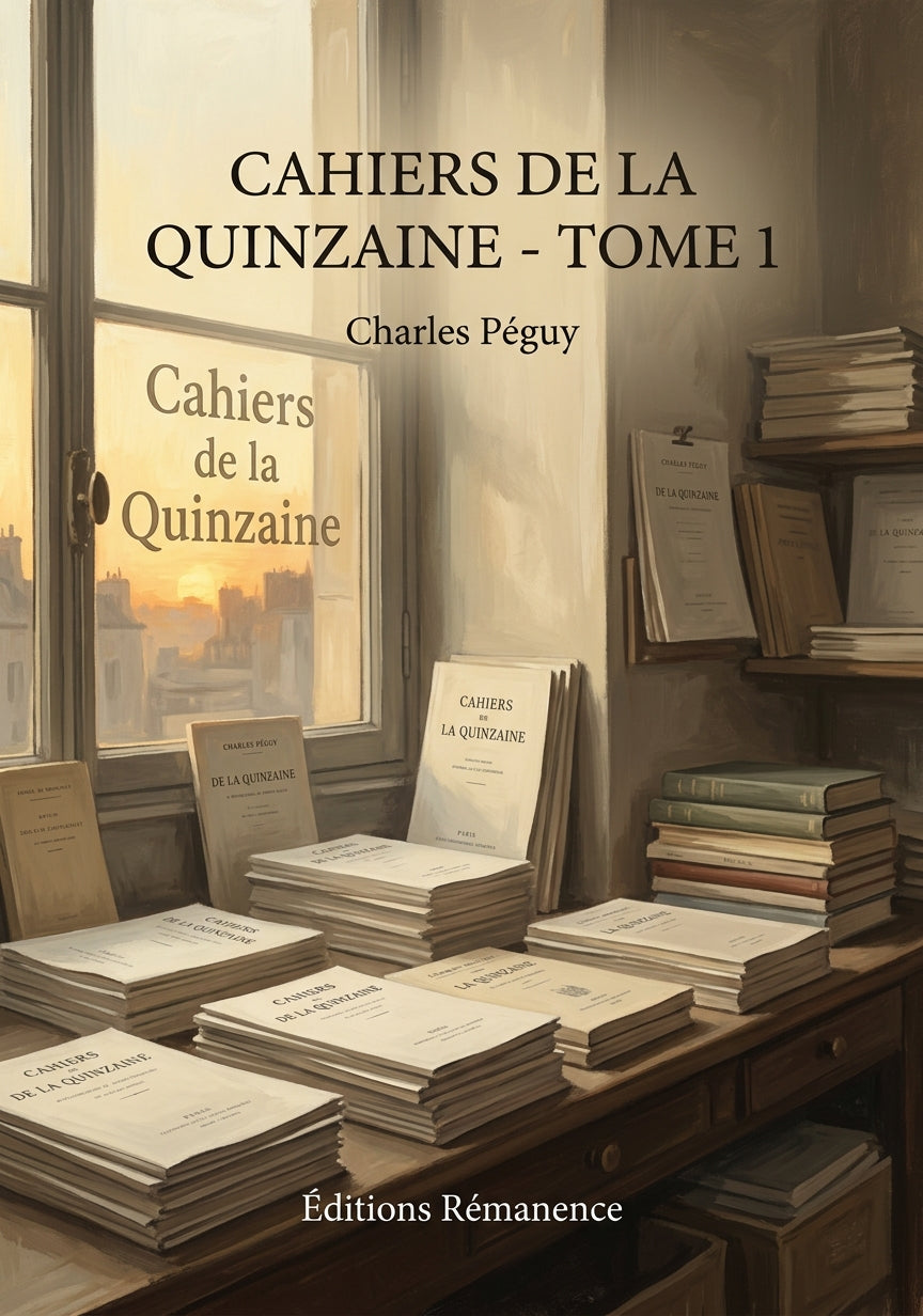 Livre Cahiers de la Quinzaine - Tome 1 par Charles Péguy - Couverture - Editions Remanence