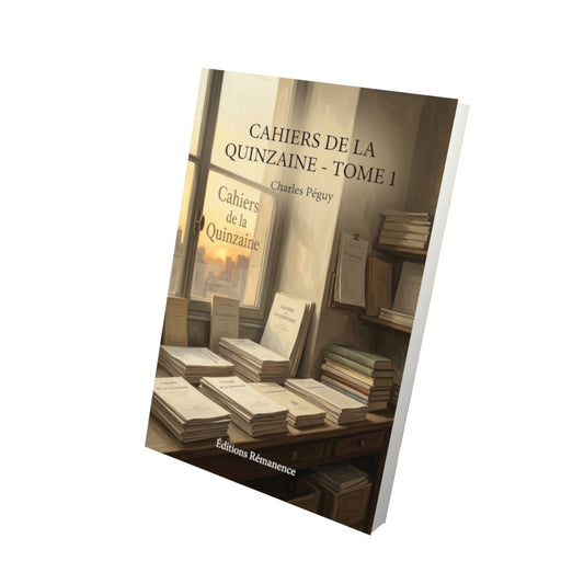 Livre Cahiers de la Quinzaine - Tome 1 par Charles Péguy - Vue 3D - Editions Remanence