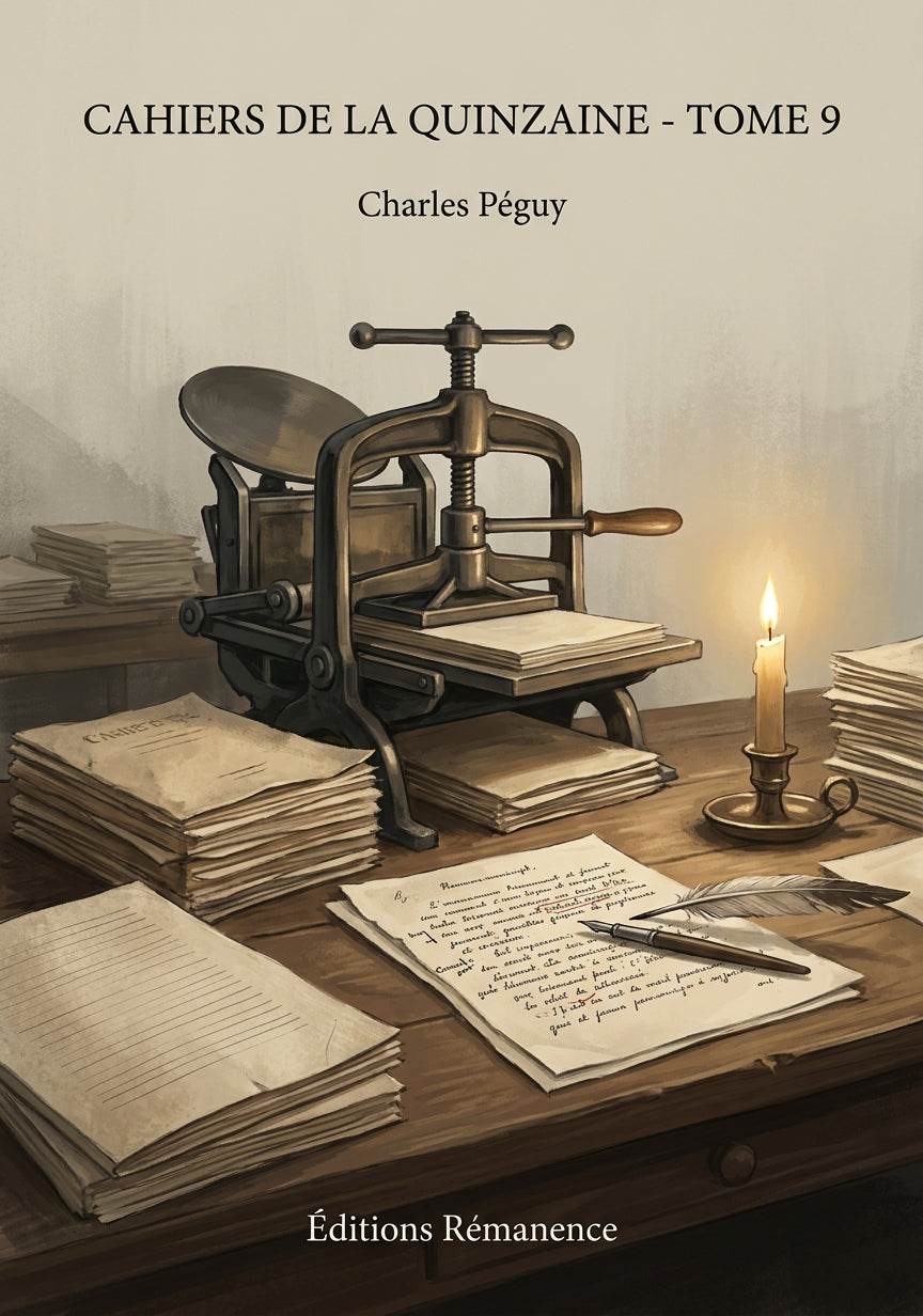 Livre Cahiers de la Quinzaine - Tome 9 par Charles Péguy - Couverture - Editions Remanence