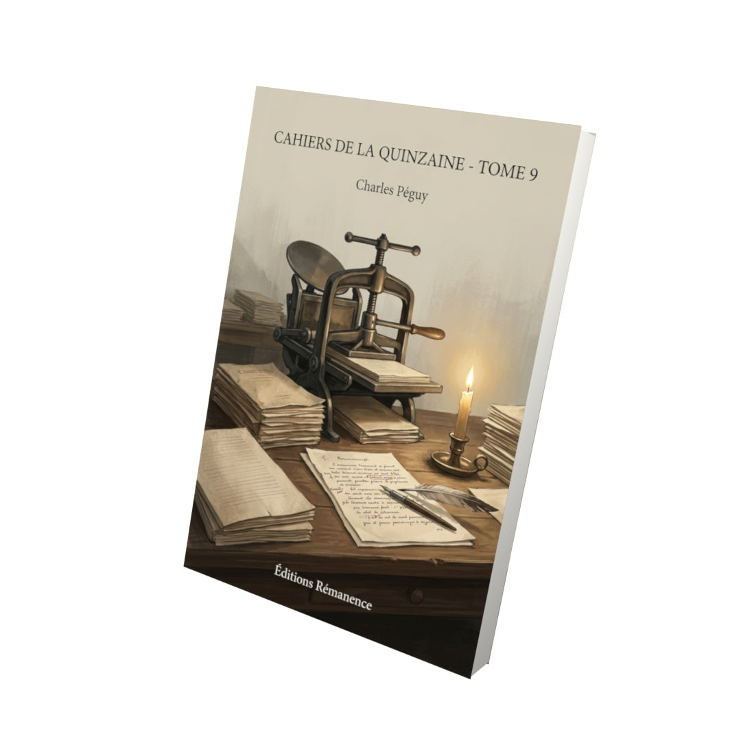 Livre Cahiers de la Quinzaine - Tome 9 par Charles Péguy - Vue 3D - Editions Remanence