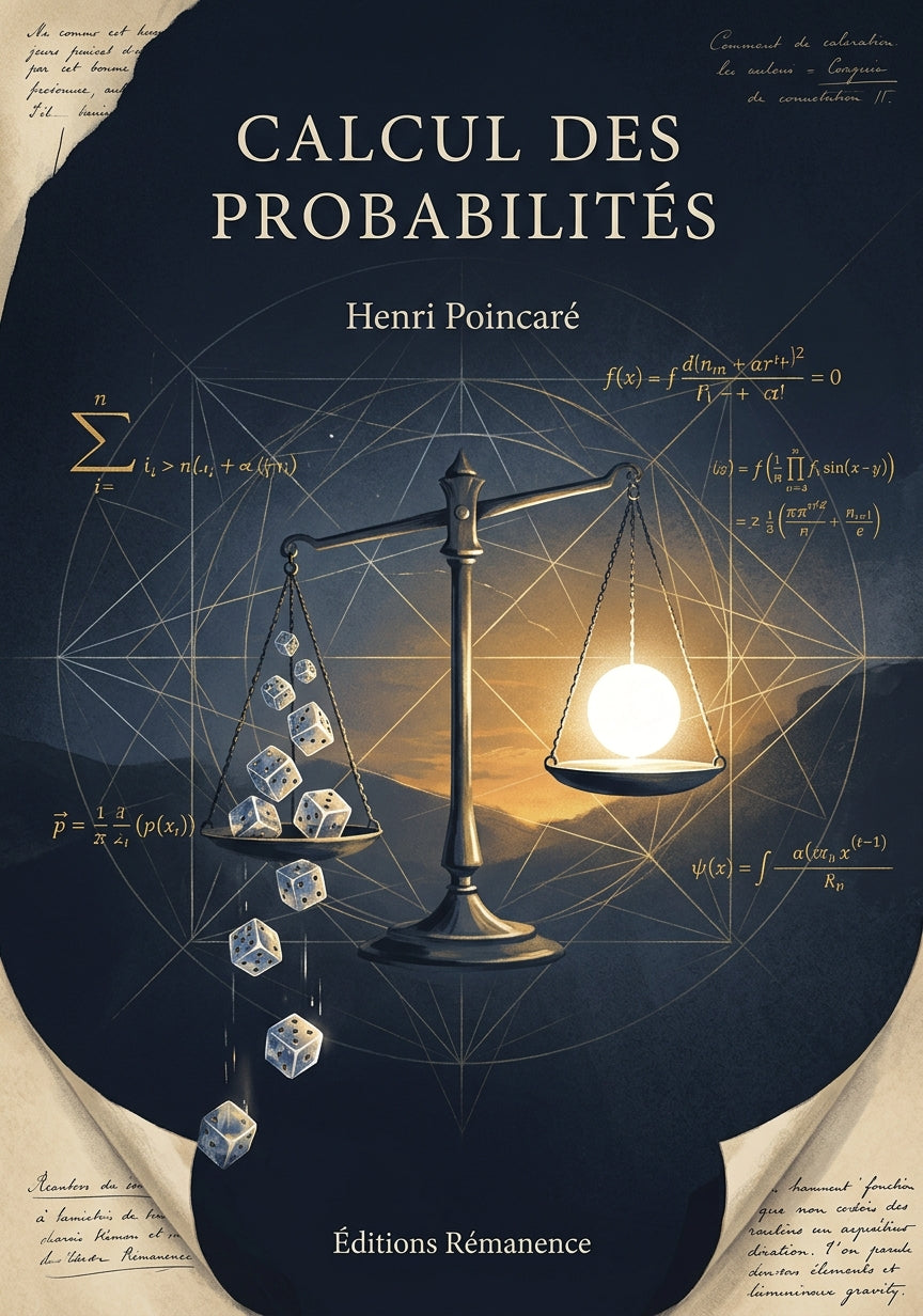 Livre Calcul des probabilités par Henri Poincaré - Couverture - Editions Remanence