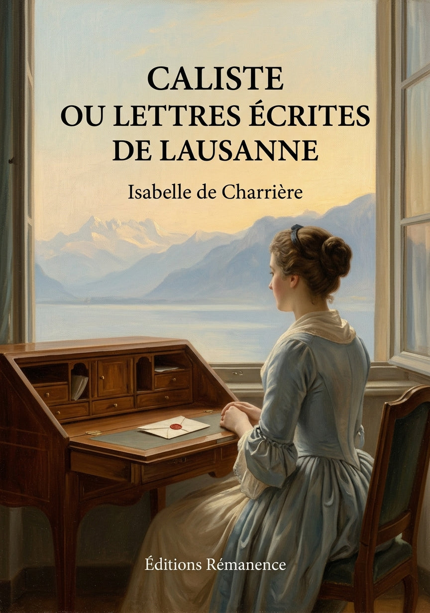 Livre Caliste ou Lettres écrites de Lausanne par Isabelle de Charrière - Couverture - Editions Remanence