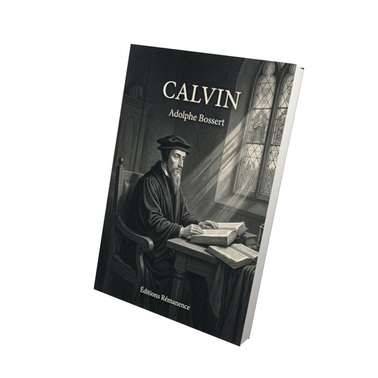 Livre Calvin par Adolphe Bossert - Vue 3D - Editions Remanence