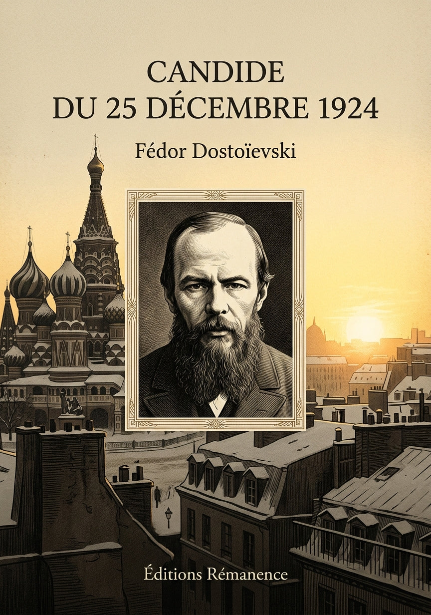 Livre Candide du 25 décembre 1924 par Fédor Dostoïevski - Couverture - Editions Remanence