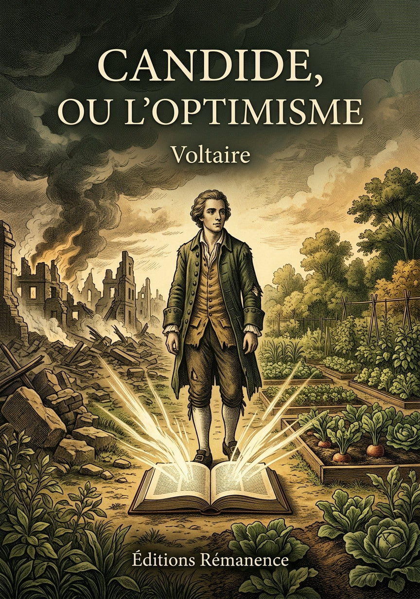 Livre Candide, ou l’Optimisme par Voltaire - Couverture - Editions Remanence