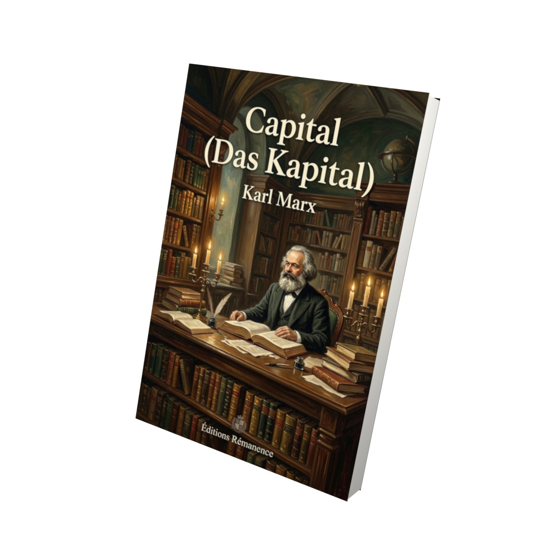 Livre Capital (Das Kapital) – Karl Marx - Vue 3D - Editions Remanence