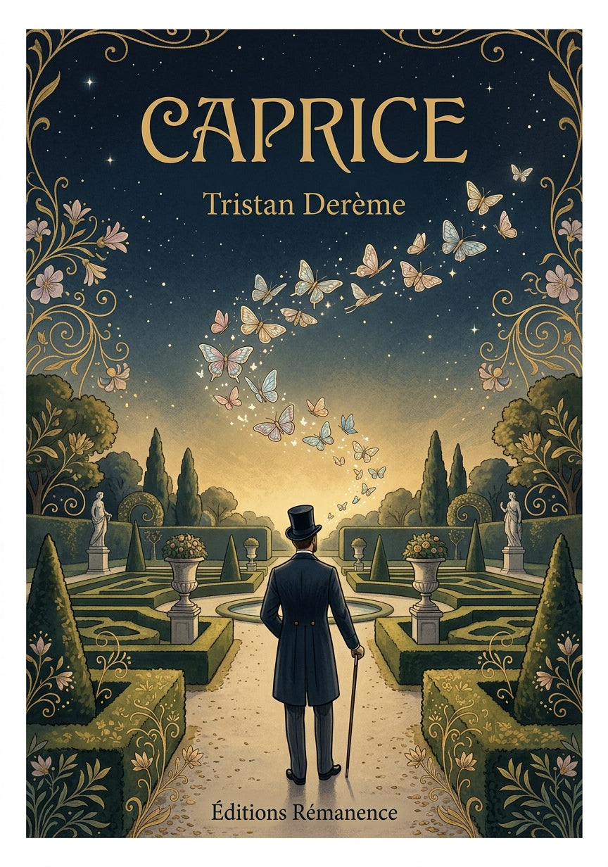 Livre Caprice par Tristan Derème - Couverture - Editions Remanence