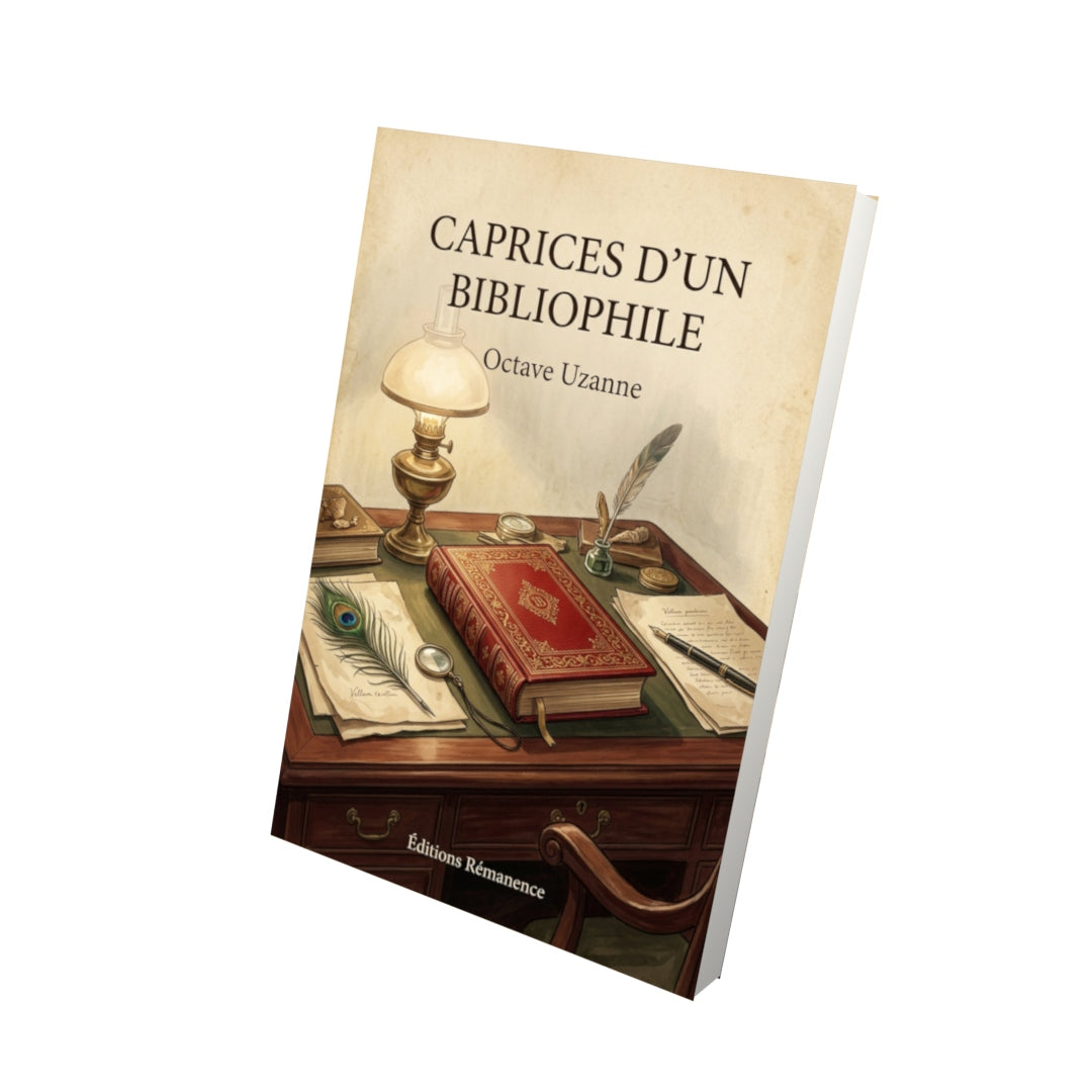 Livre Caprices d'un Bibliophile - Octave Uzanne - Vue 3D - Editions Remanence