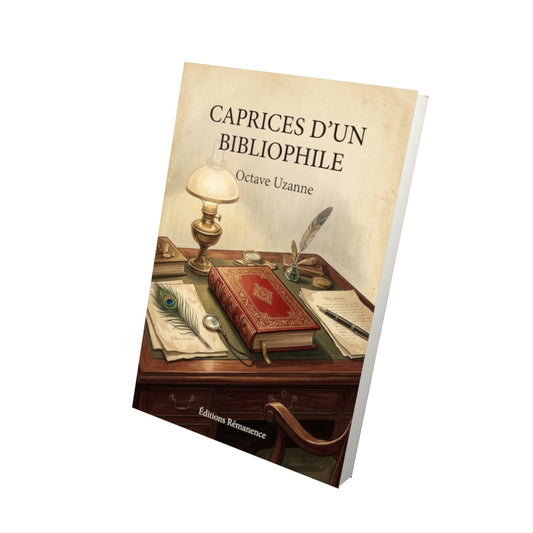 Livre Caprices d'un Bibliophile - Octave Uzanne - Vue 3D - Editions Remanence