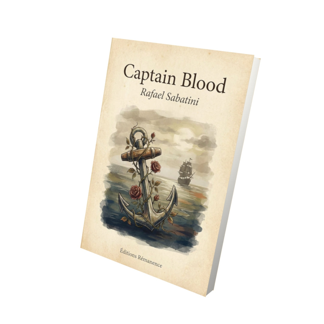 Livre Captain Blood – Rafael Sabatini - Vue 3D - Editions Remanence