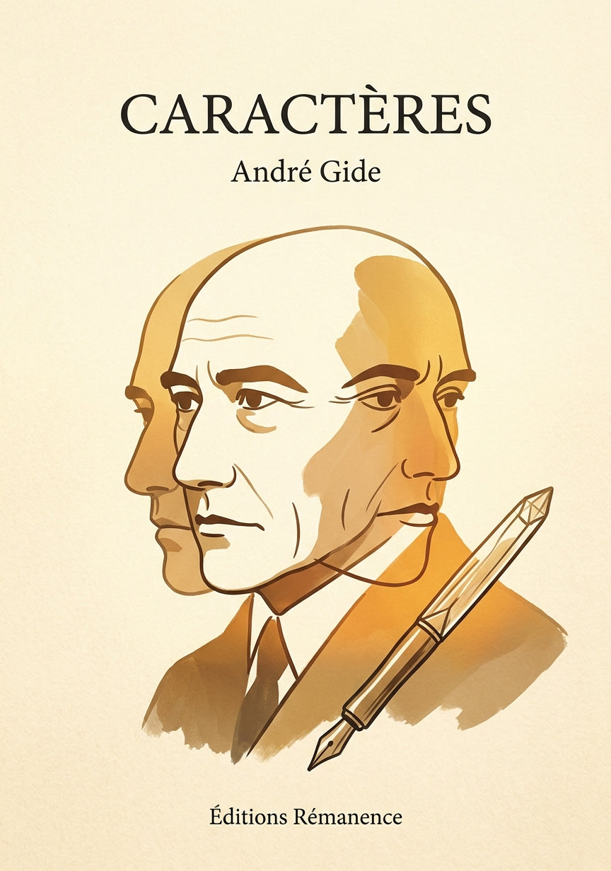 Livre Caractères par André Gide - Couverture - Editions Remanence