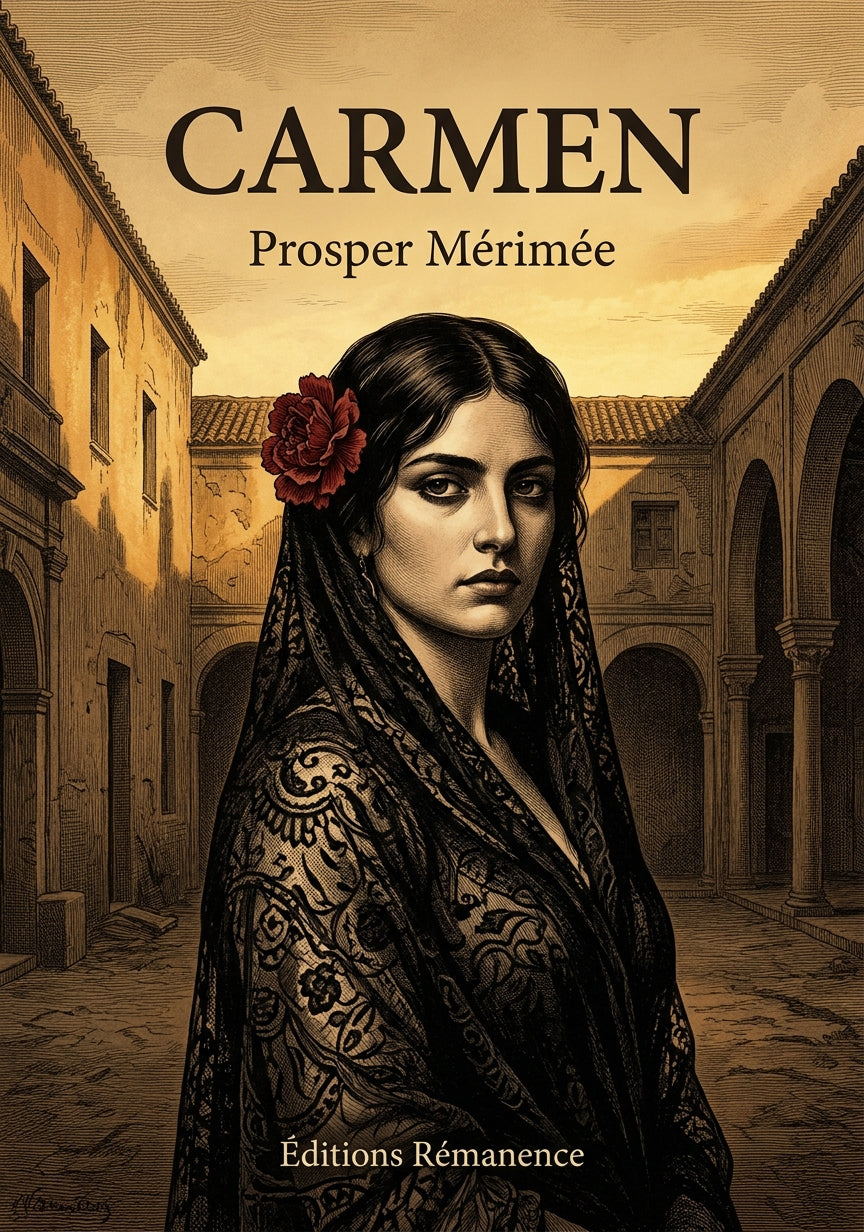 Livre Carmen par Prosper Mérimée - Couverture - Editions Remanence
