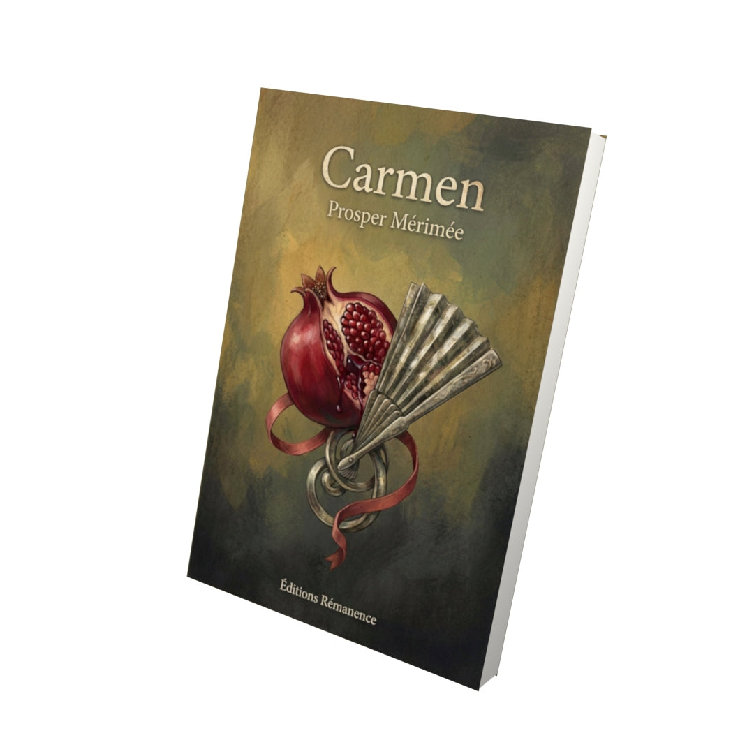 Livre Carmen – Prosper Mérimée - Vue 3D - Editions Remanence