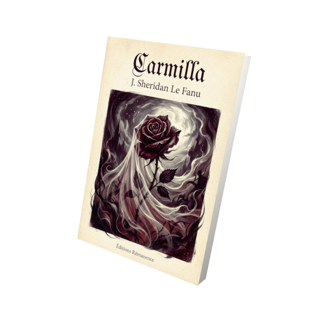 Livre Carmilla – Sheridan Le Fanu - Vue 3D - Editions Remanence