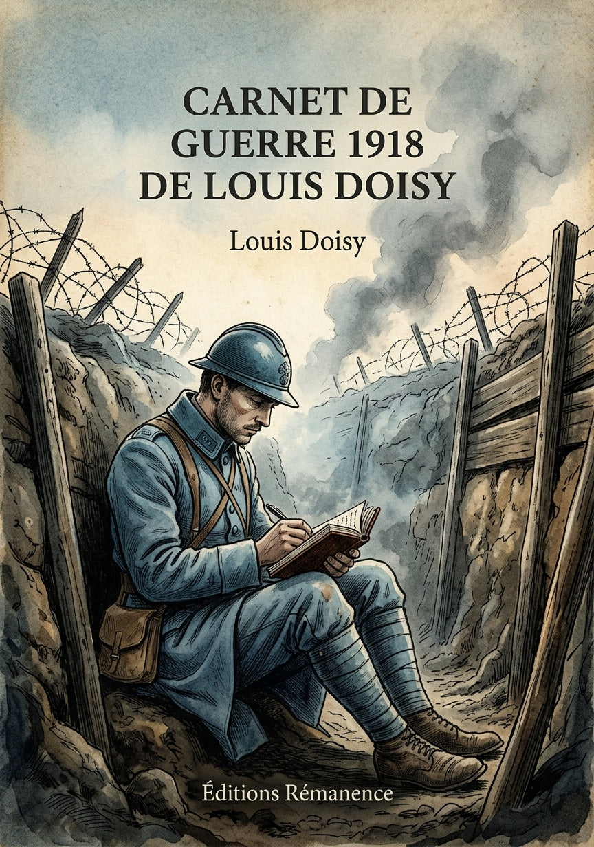 Livre Carnet de guerre 1918 de Louis Doisy par Louis Doisy - Couverture - Editions Remanence