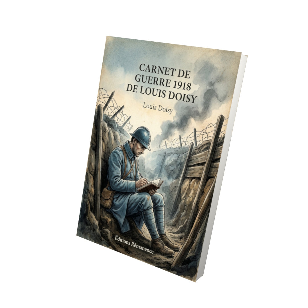 Livre Carnet de guerre 1918 de Louis Doisy par Louis Doisy - Vue 3D - Editions Remanence