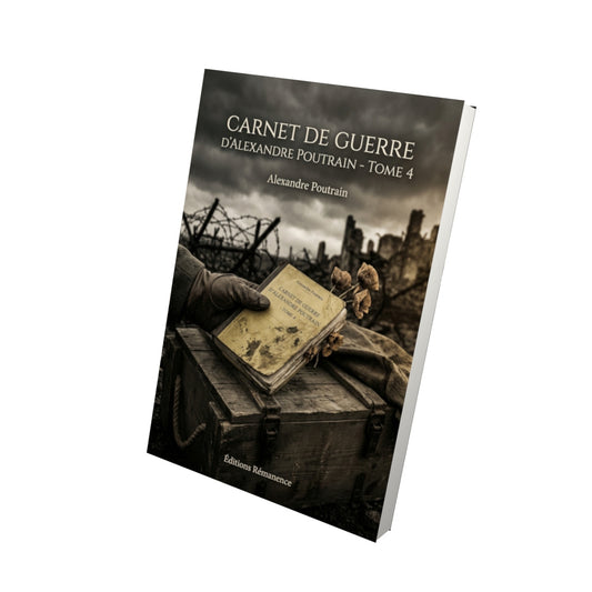 Livre Carnet de guerre d'Alexandre Poutrain - Tome 4 par Alexandre Poutrain - Vue 3D - Editions Remanence