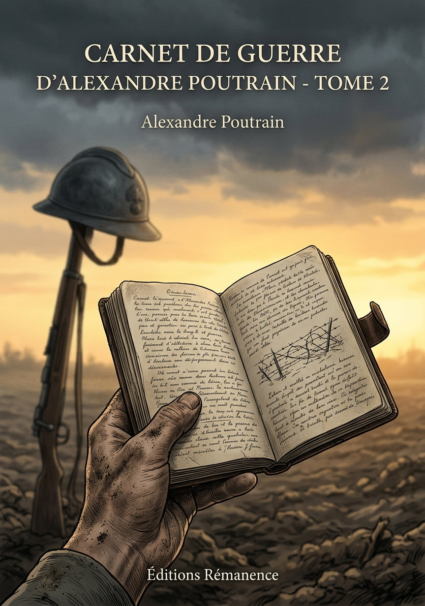 Livre Carnet de guerre d'Alexandre Poutrain - Tome 5 par Alexandre Poutrain - Couverture - Editions Remanence