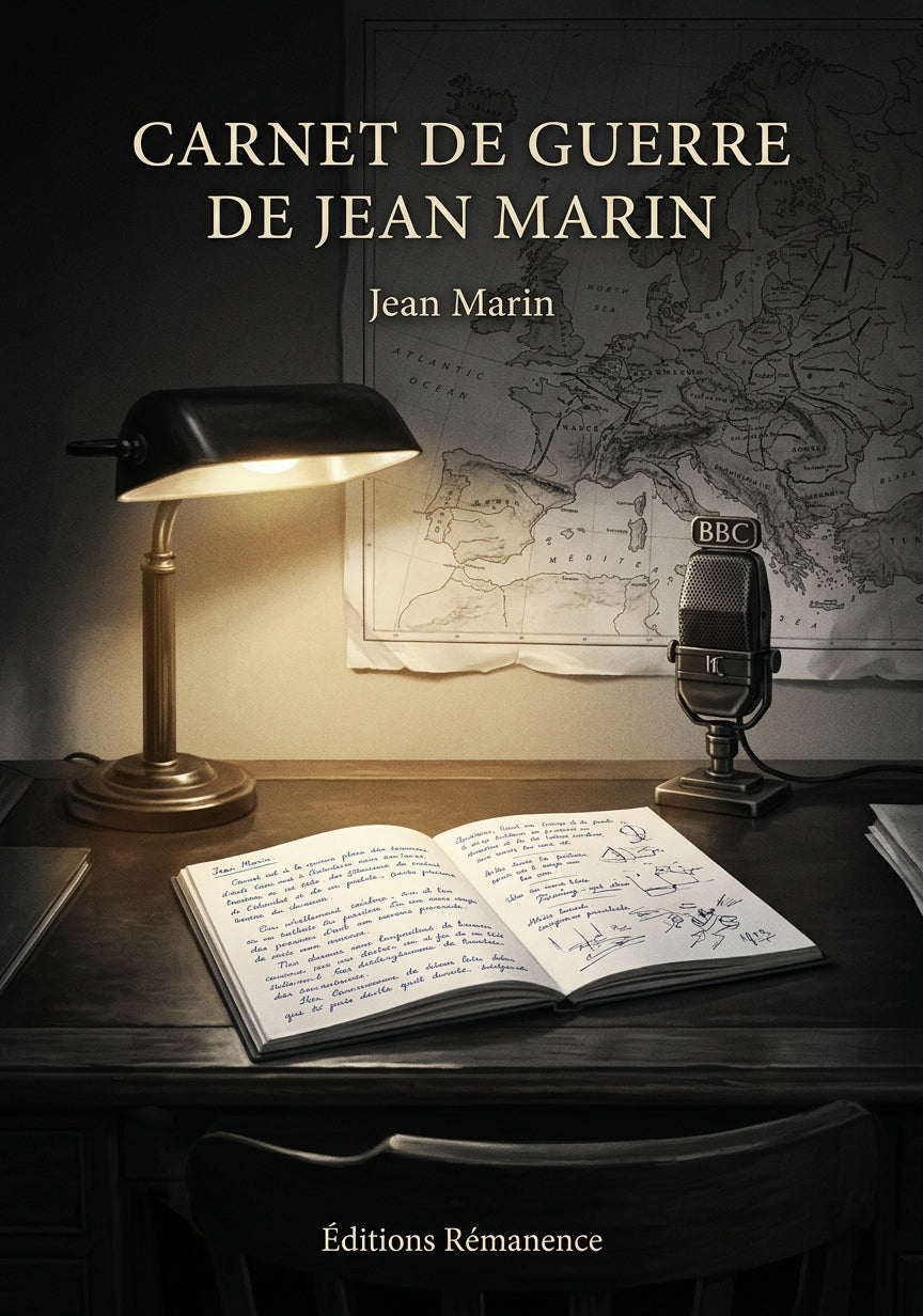 Livre Carnet de guerre de Jean Marin par Jean Marin - Couverture - Editions Remanence