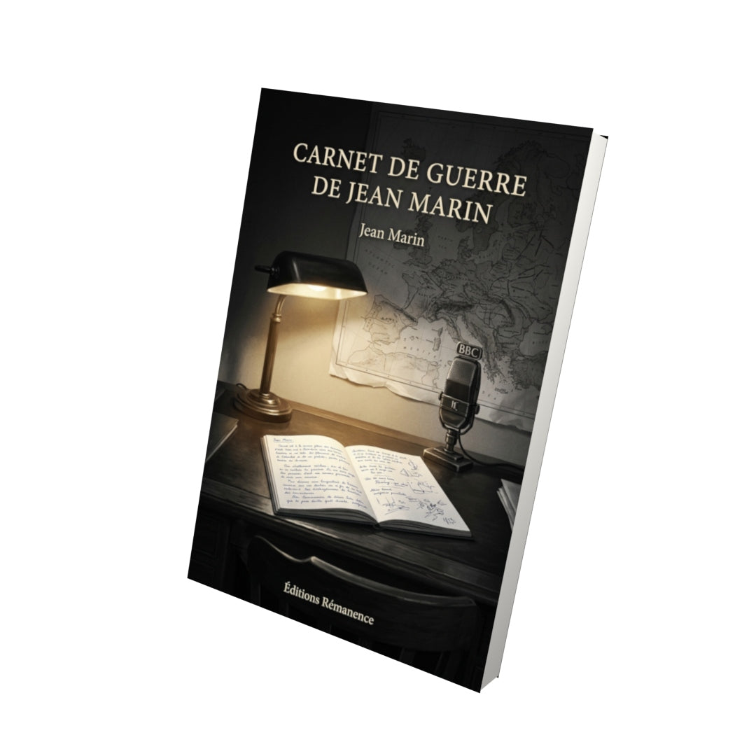 Livre Carnet de guerre de Jean Marin par Jean Marin - Vue 3D - Editions Remanence