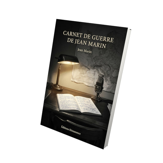 Livre Carnet de guerre de Jean Marin par Jean Marin - Vue 3D - Editions Remanence