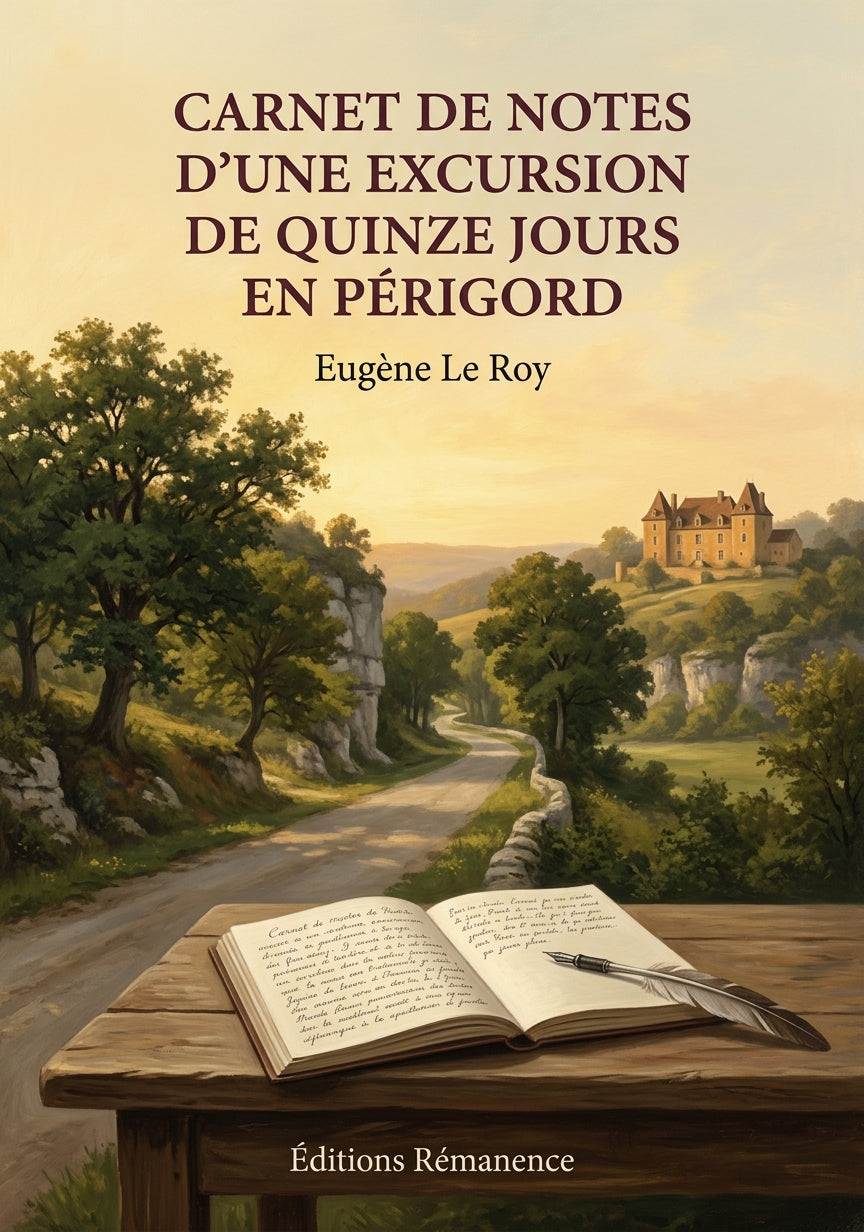 Livre Carnet de notes d’une excursion de quinze jours en Périgord par Eugène Le Roy - Couverture - Editions Remanence