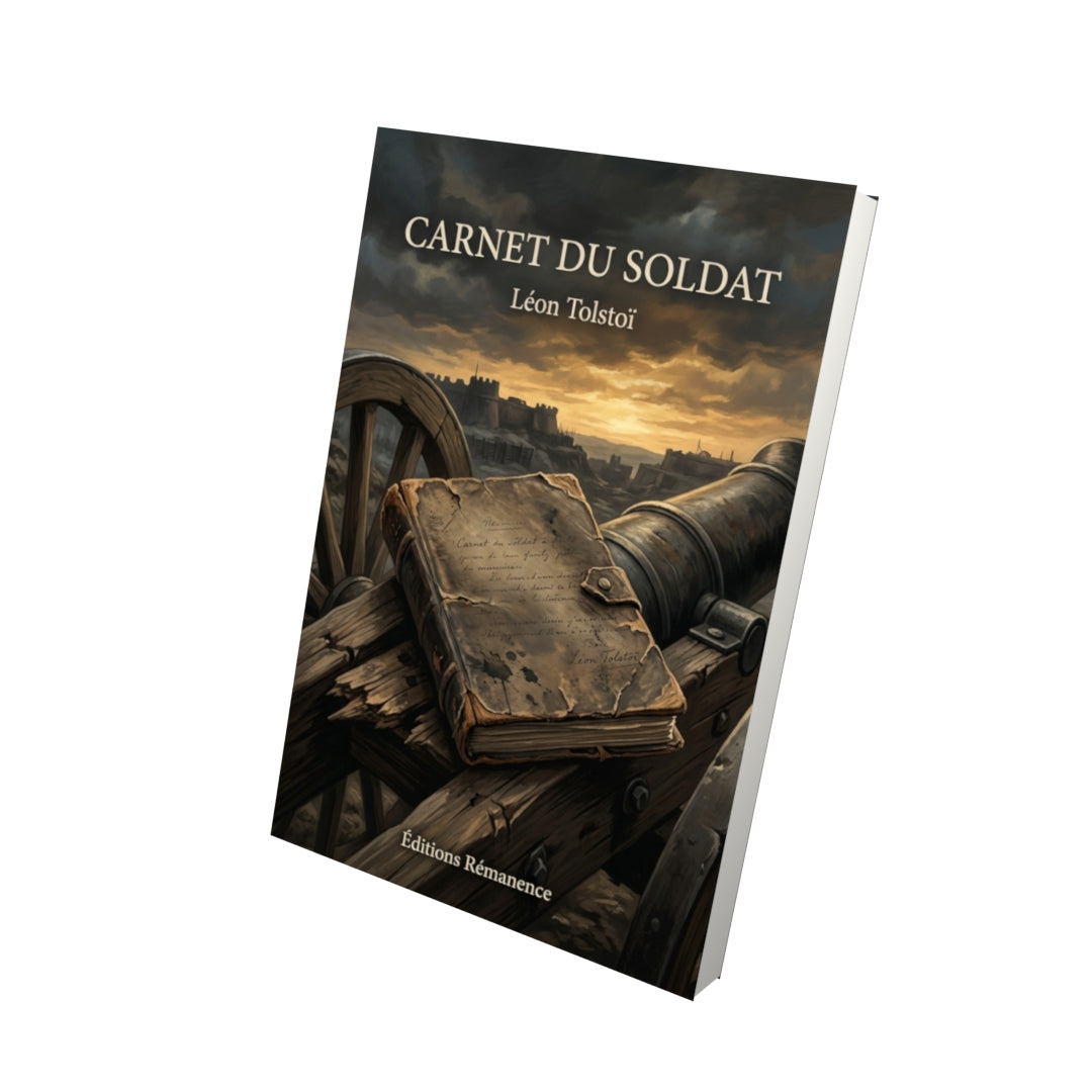Livre Carnet du Soldat par Léon Tolstoï - Vue 3D - Editions Remanence