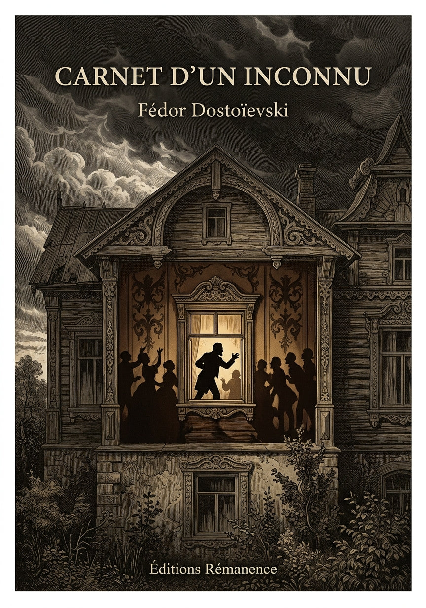 Livre Carnet d’un inconnu par Fédor Dostoïevski - Couverture - Editions Remanence